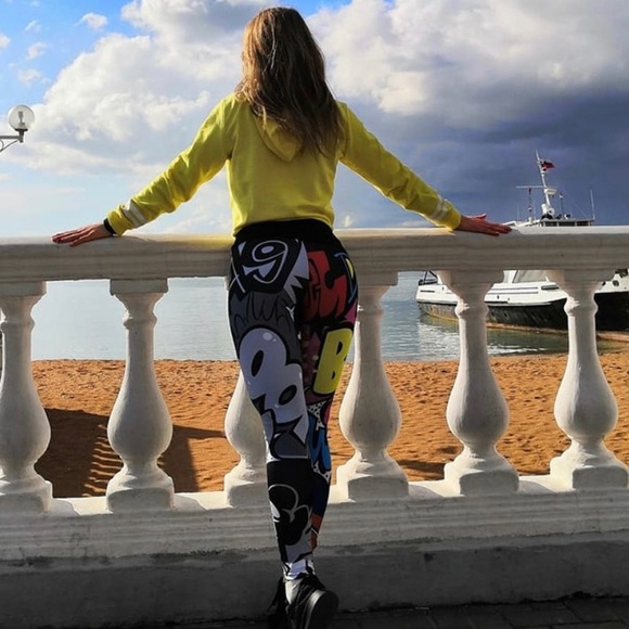 •Do you Anime?•Print Active Wear Leggings - Picture 4 of 5